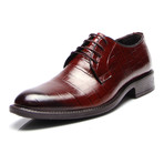 Crocodile Plain Toe Derby //Tobacco (Euro: 44)