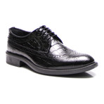 Crocodile Longwing Brogue Derby // Black (Euro: 42)