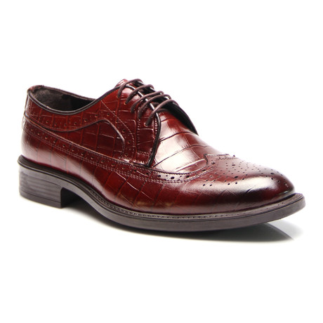 Crocodile Longwing Brogue Oxford // Tobacco (Euro: 40)