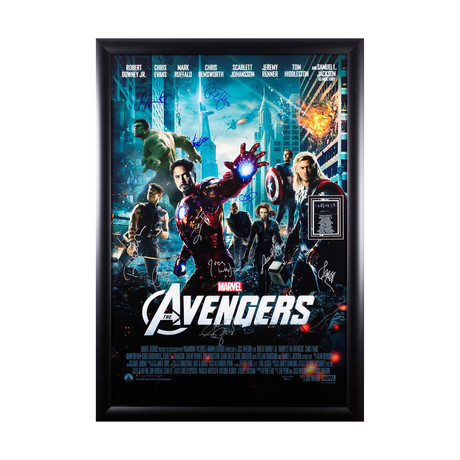 Signed Movie Poster // The Avengers