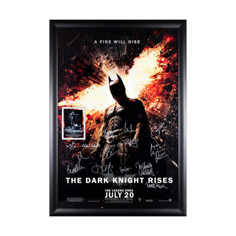 The Dark Knight Rises Signed Movie Poster