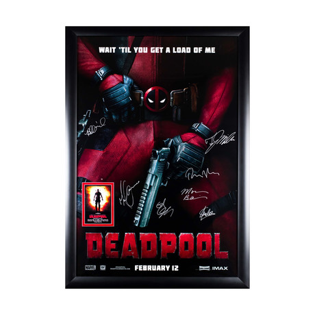 Deadpool Signed Movie Poster