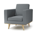 Sebastian Collection // Light Blue (Arm Chair)