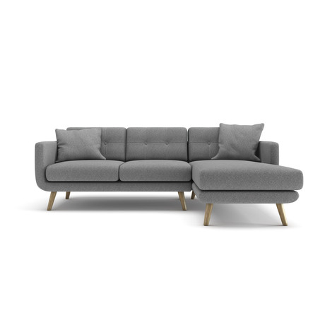 Wagner Sectional Sofa // Gray (Left Chaise)