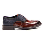 Two-Tone Wing-Tip Derby / Dark Blue (Euro: 41)