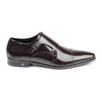 Double Monk Strap Cap Toe Loafer // Brown (Euro: 43)