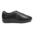 Almond Toe Lace-Up Sneaker // Black (Euro: 42)