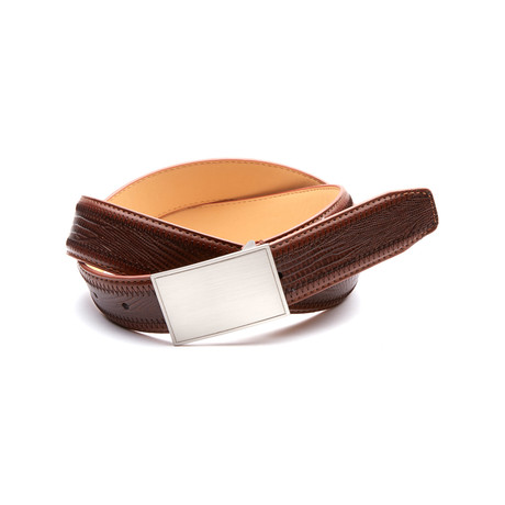 Genuine Leather Belt // Brown (32" Waist)