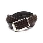 Reversible Pebble Grain Leather Belt // Black (32" Waist)