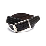 Reversible Pebble Grain Leather Belt // Black (32" Waist)