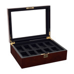 Savoy 10 Piece Watch Box (Burlwood)