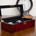 Savoy 5 Piece Watch Box (Burlwood)