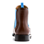 Chelsea Boots Calf Leather // Brown + Blue (Euro: 43)