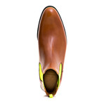 Chelsea Boots Calf Leather // Cognac + Yellow (Euro: 42)