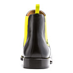 Chelsea Boots Calf Leather // Black + Yellow (Euro: 41)