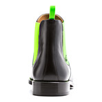 Calf Leather Chelsea Boots // Black + Green (Euro: 41)