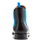 Calf Leather Chelsea Boots // Black + Blue (Euro: 43)