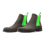 Chelsea Boot Suede // Gray + Green (Euro: 39)