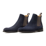 Suede Chelsea Boot // Prusia + Gray (Euro: 40)