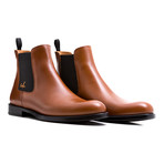 Chelsea Boots Calf Leather // Cognac + Black (Euro: 39)