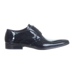 Crackle Patent Lace-Up Brogue // Paint Black (Euro: 40)