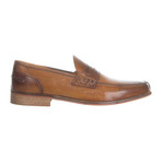 Aged Leather Penny Loafer // Tan (Euro: 39)