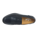 Aged Leather Penny Loafer // Black (Euro: 43)