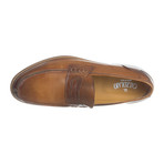 Aged Leather Penny Loafer // Tan (Euro: 39)