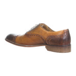 Leather Perforated Captoe Oxford // Aged Tan (Euro: 45)