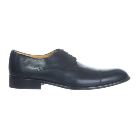 Leather Mock Captoe Brogue // Black (Euro: 39)