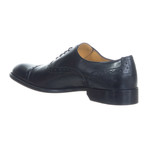 Leather Perforated Captoe Oxford // Black (Euro: 39)