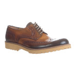 Leather Lug Sole Wingtip Brogue // Tan (Euro: 40)