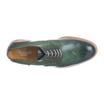 Leather Lug Sole Wingtip Brogue // Sage (Euro: 44)