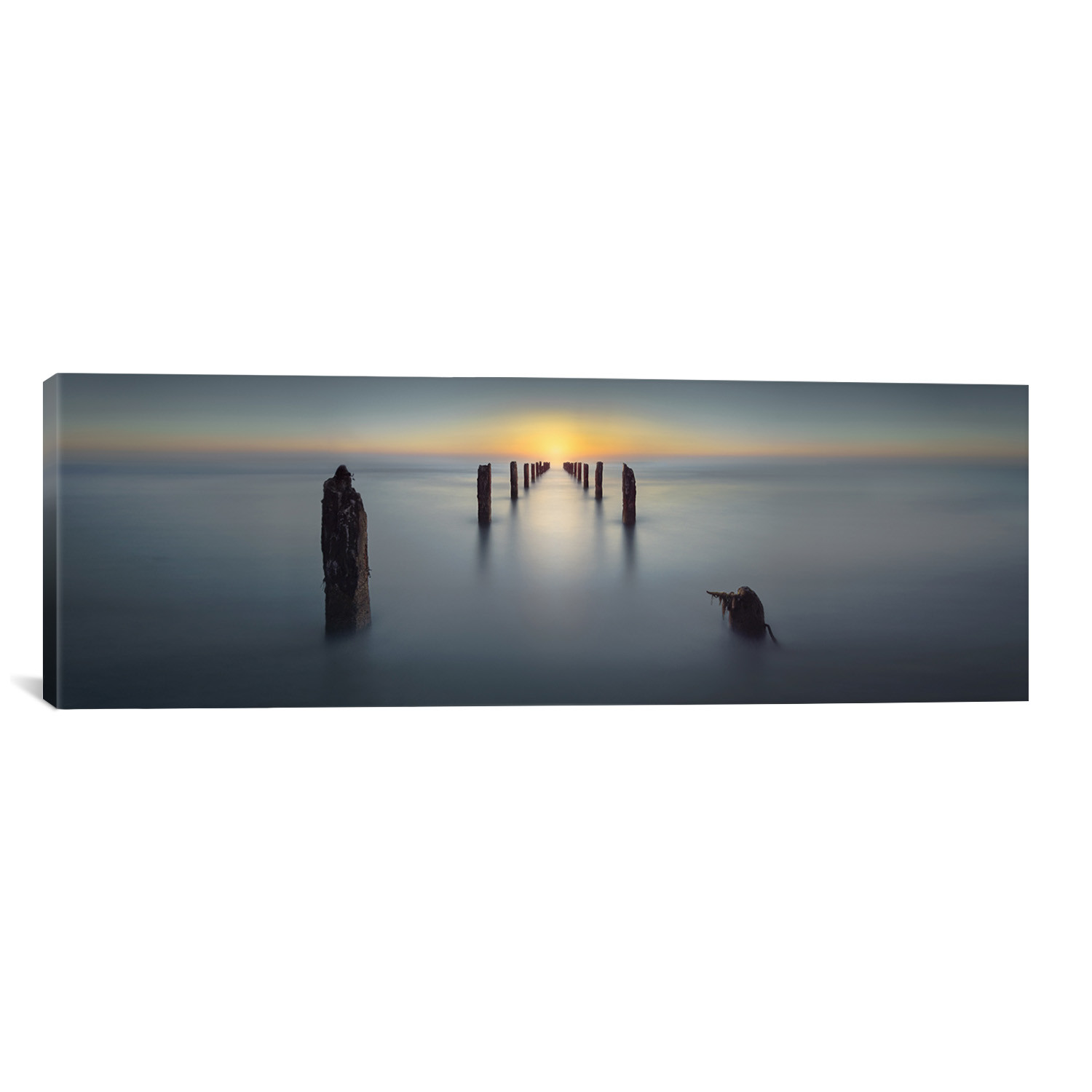 Last Light by Nadav Jonas (36"W x 12"H x 0.75"D) - Panoramic