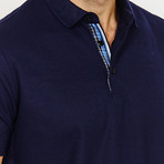 Blanc // Jamie Polo Shirt // Navy (XS)