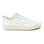 Punched Leather Lace-Up Sneaker // White (Euro: 42)