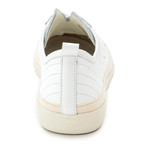 Punched Leather Lace-Up Sneaker // White (Euro: 42)
