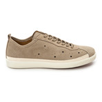 Punched Suede Lace-Up Sneaker // Earth (Euro: 40)