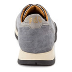 Colorblocked Merlon Sole Suede Lace-Up Sneaker // Grey + Taupe + Beige + Black (Euro: 42)