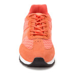 Embossed Mixed Material Lace-Up Sneaker // Fluorescent Orange (Euro: 36)