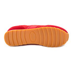 Embossed Mixed Material Lace-Up Sneaker // Red (Euro: 43)