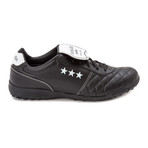 Pantofola d'Oro // Branded Fold-Over Tongue Quilted Sneaker // Black + Black (Euro: 40)
