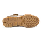 Strapped Lace-Up Perforated Nubuck Sneaker // Brown (Euro: 44)