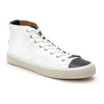 Captoe Lace-Up Hi-Top // White + Black (Euro: 43)