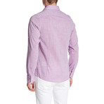 Classic Roll Up Linen Shirt // Lavender (M)