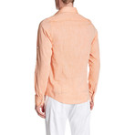 Classic Roll Up Linen Shirt // Orange (XL)
