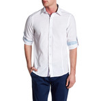 Classic Roll Up Linen Shirt // White (XL)