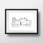 Lucy & Ricky Ricardo 2nd NYC Apartment // Artist Signed (Black)