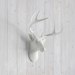 The Virginia Faux Deer Head // Mini (White)