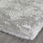 Metro Shag Rug // Light Gray (2'L x 3'W)